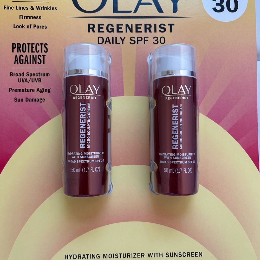 Olay Regenerist Facial Moisturizer 1.7 fl oz, 2-pack SPF 30 NIB